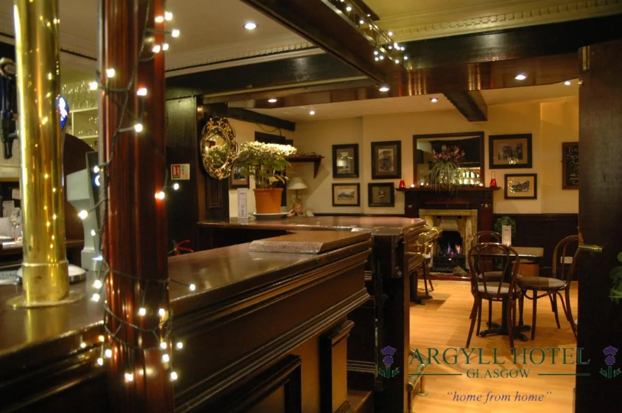 Bar with fairy lights